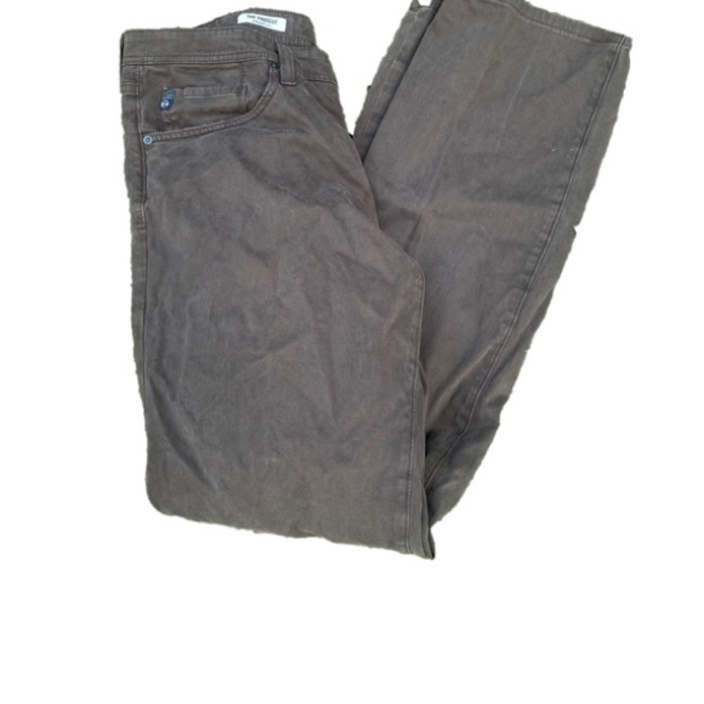 ADRIANO Goldmschmeid The Protégé Straight Leg Brown Jeans.Size 34x34 Made in USA